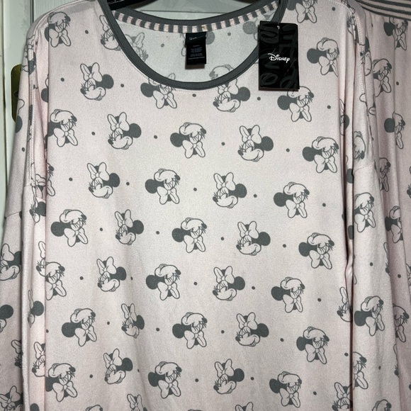 Blush pink Minnie Mouse pj set - Picture 3 of 4